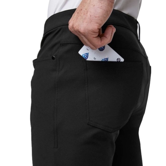 Lululemon Men’s ABC Pant Slim Warpstreme Black Size 28 - Picture 4 of 11